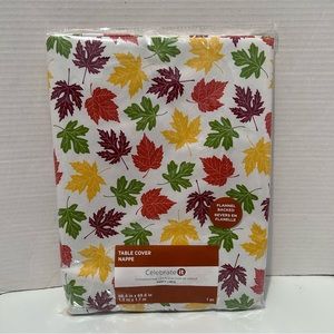 Vinyl Table cover 50.4” x 69.6” LEAVES PATTERN